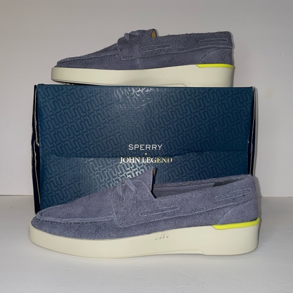 NWB Sperry X John Legend Signature Boat Shoe Gunmetal - Picture 2 of 12